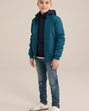 WE Fashion Демисезонная куртка в Зеленый