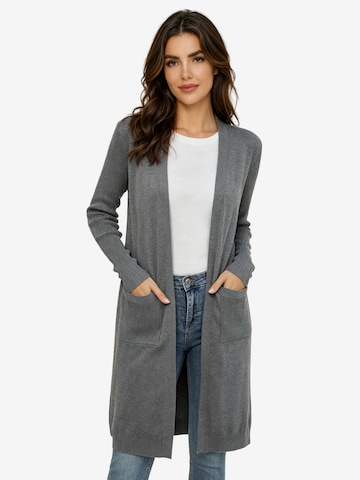 KoJooin Strickjacke in Grau: Vorderseite
