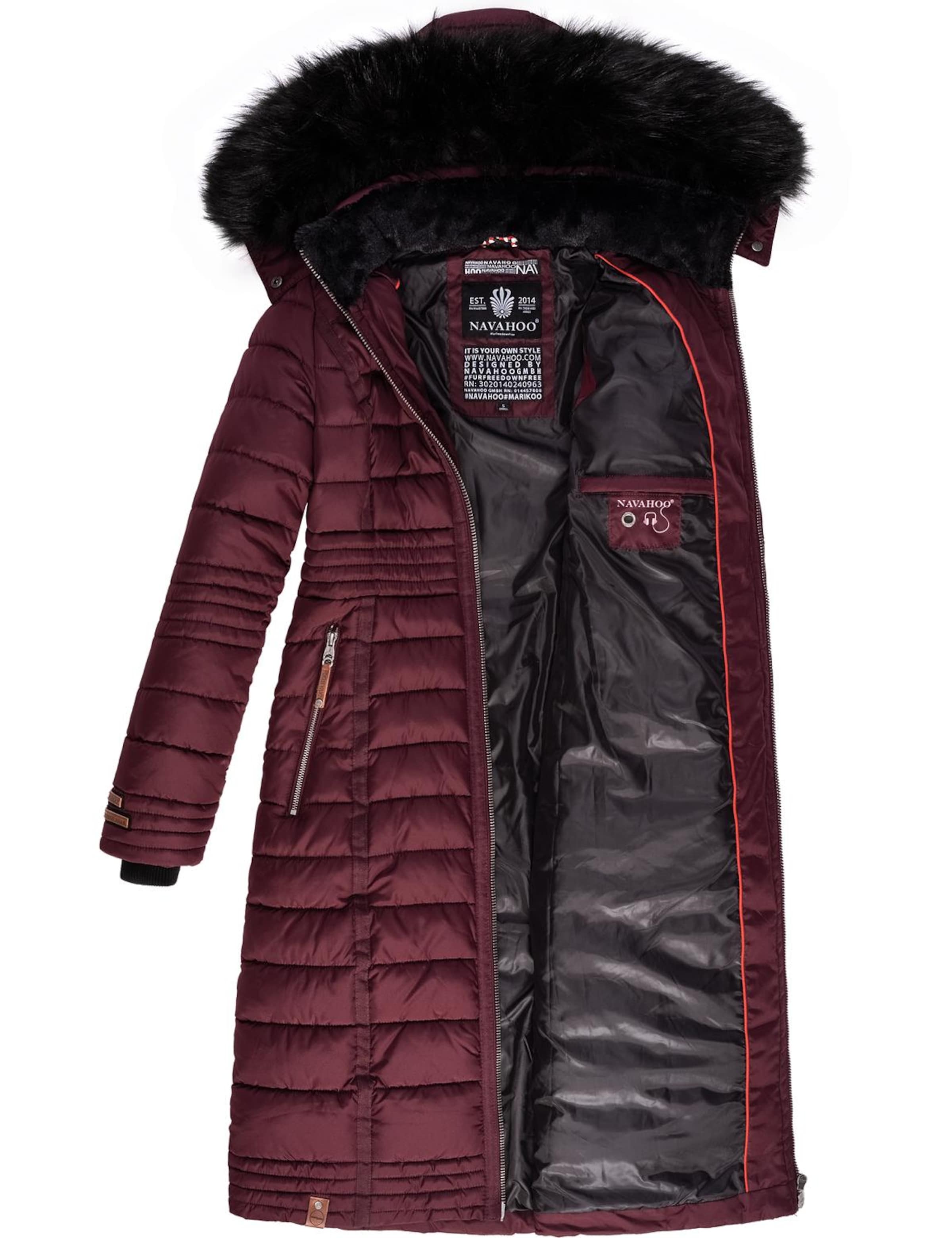 NAVAHOO Zimný kabát 'Umay' - Červená