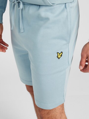 Lyle & Scott Regular Broek in Blauw