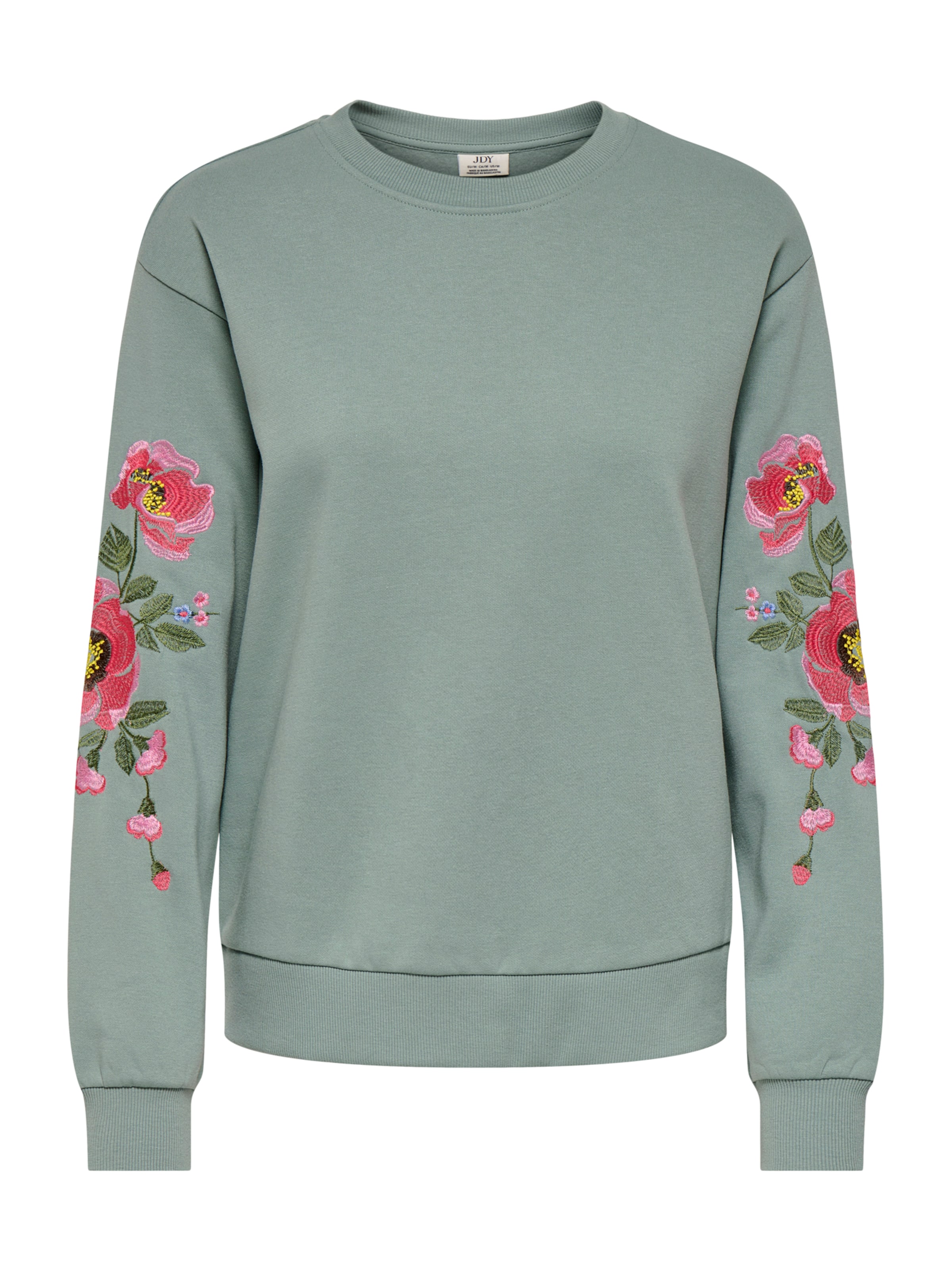 JDY Μπλούζα φούτερ 'JDYParis' σε πράσινο: μπροστά