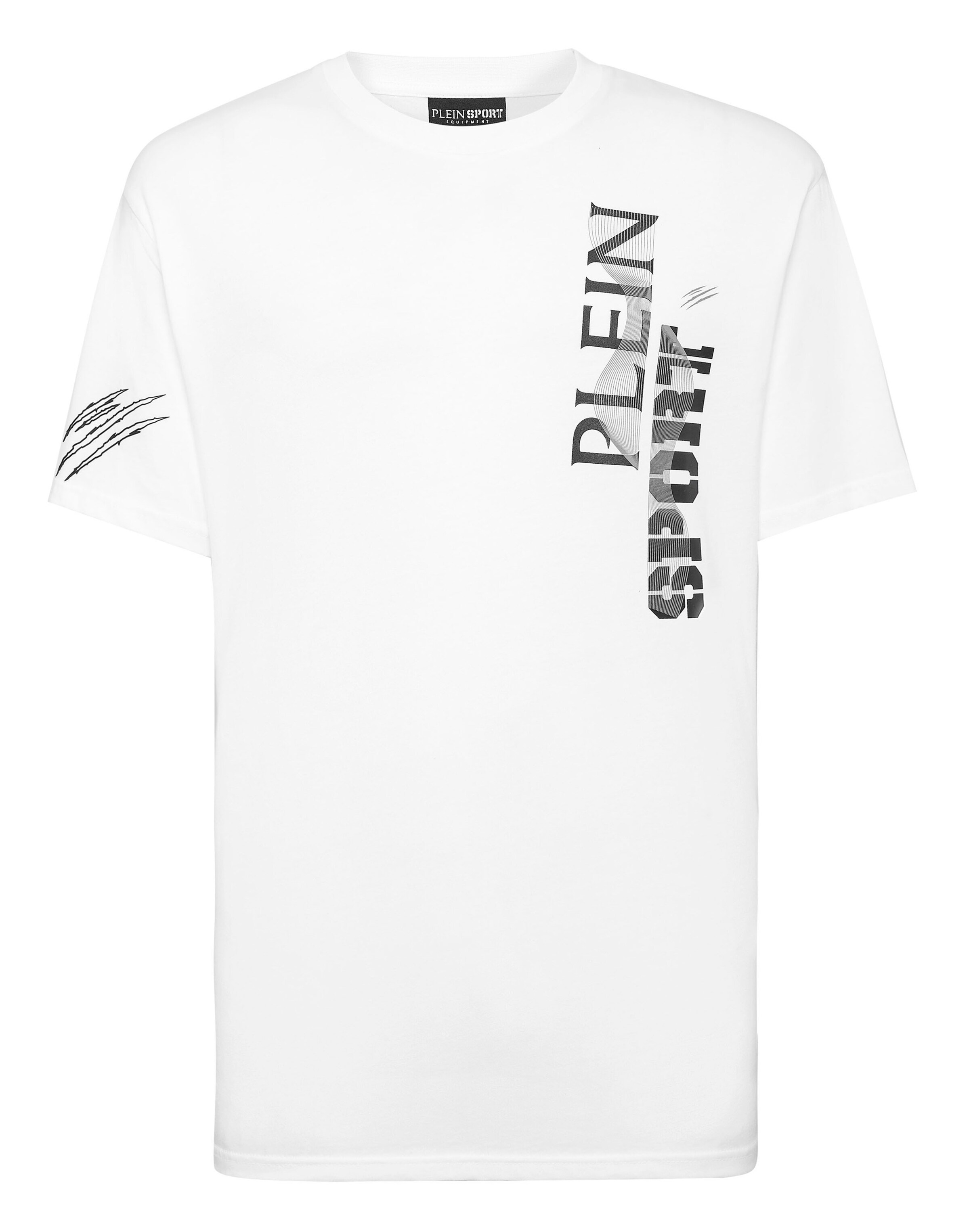 Plein Sport - Camiseta 'Wave' en blanco: frente