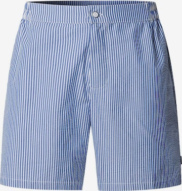 Shorts de bain Hackett London en bleu : devant