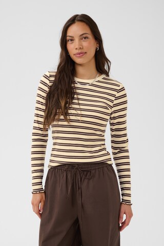 SAINT TROPEZ - Camiseta 'Olalia' en beige: frente