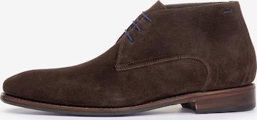 Floris van Bommel Chukka Boots 'De Loper 15' in Dunkelbraun