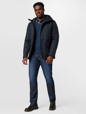 Parka mi-saison 'Alpine' Revolution en bleu