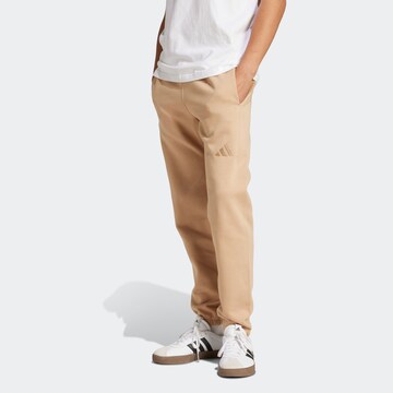 ADIDAS SPORTSWEAR Tapered Sporthose in Beige: Vorderseite