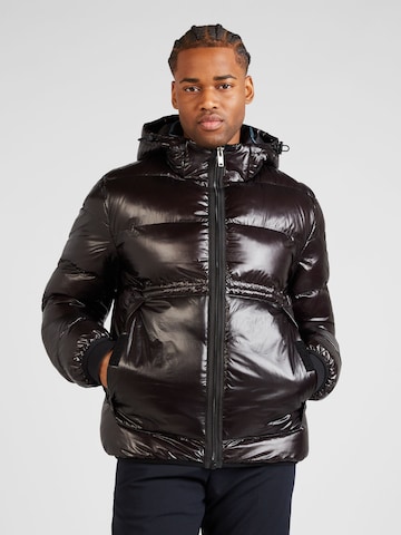 BOSS OrangeZimska jakna 'Okobra' - crna boja: prednji dio