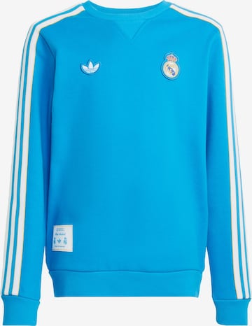 mėlyna ADIDAS ORIGINALS Megztinis be užsegimo 'Real Madrid Terrace Icons': priekis