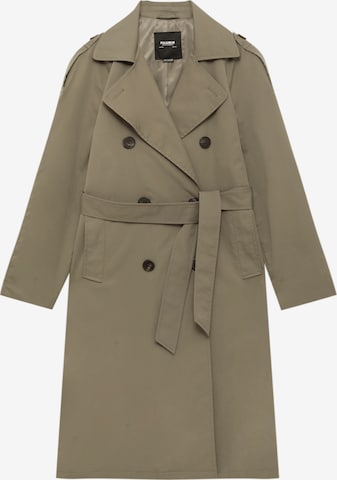 Pull&Bear Between-seasons coat in Green: front