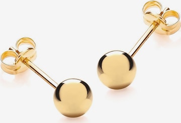 Boucles d'oreilles Lucardi en or : devant