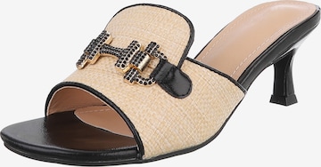 Ital-Design Mules in Beige: front