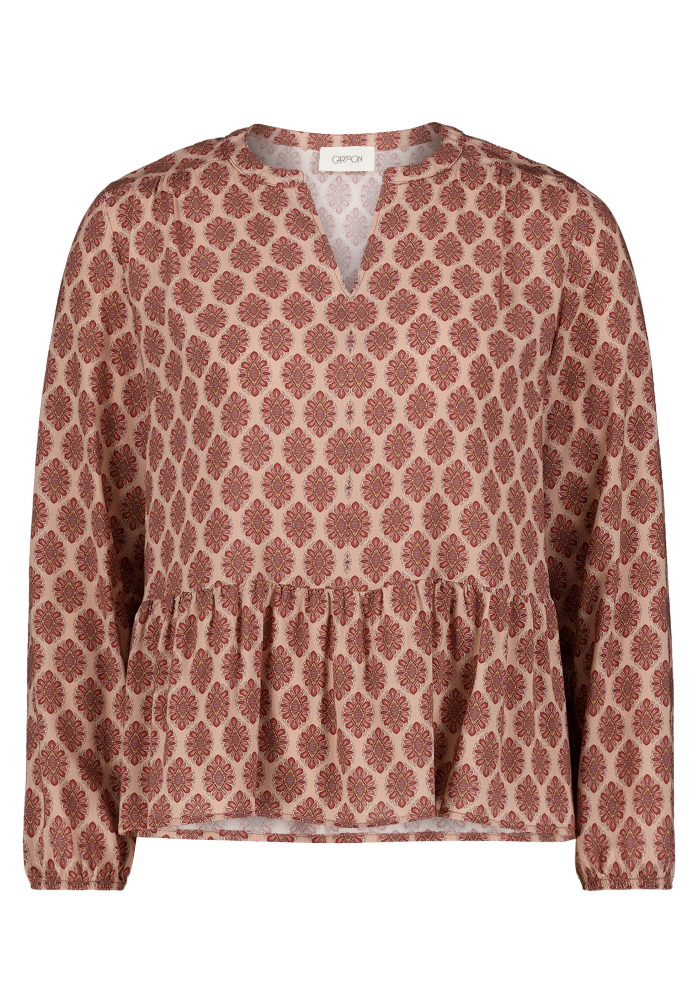 Cartoon Bluse in Pink: Vorderseite
