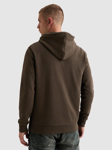 PME Legend Sweatshirt 'Hoodie in 100% cotton with logo' in Bruin