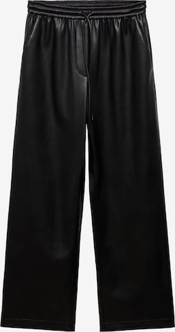 MANGOLoosefit Hlače 'CHARLIZE' - crna boja: prednji dio