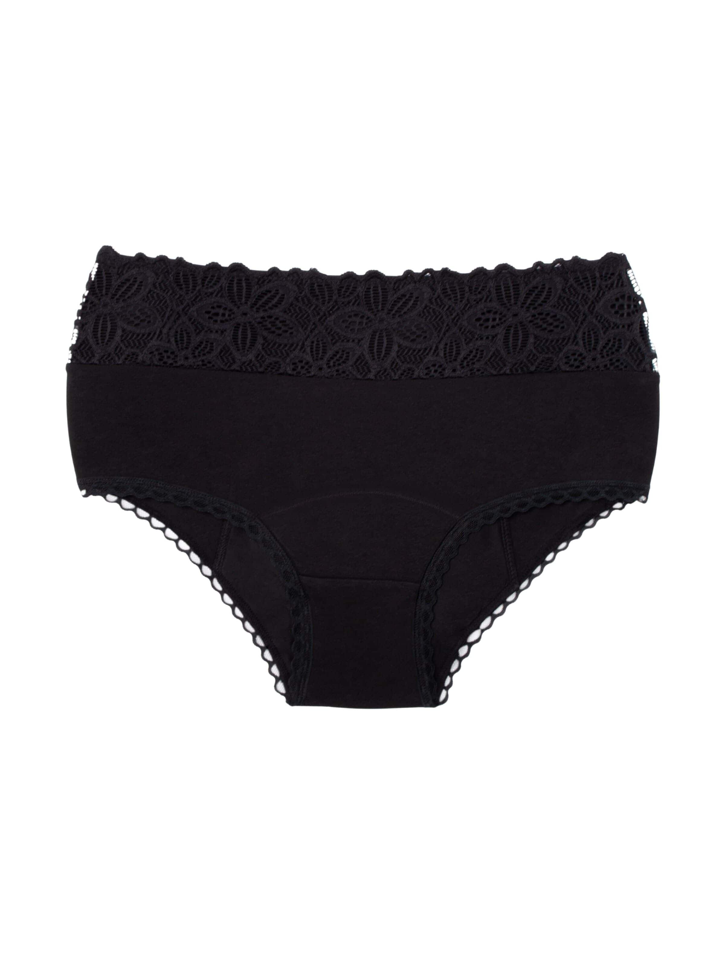 Taynie - Braga 'Periodenunterwäsche Deluxe ultra' en negro: frente