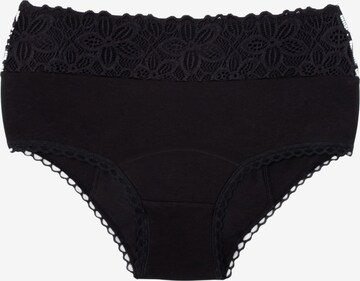 Slip 'Periodenunterwäsche Deluxe ultra' Taynie en noir : devant