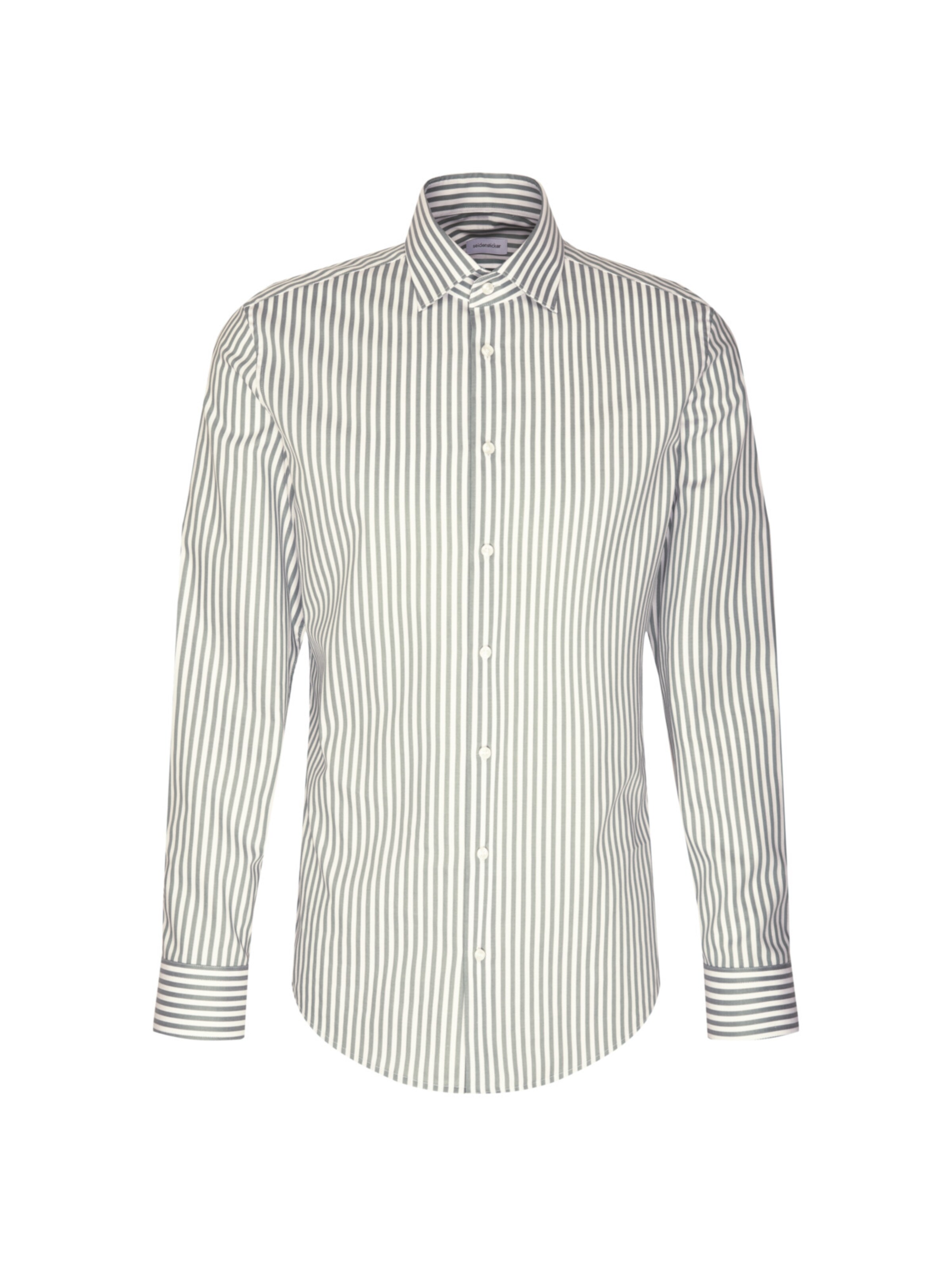 Coupe slim Chemise 'Smart Classics' SEIDENSTICKER en vert : devant