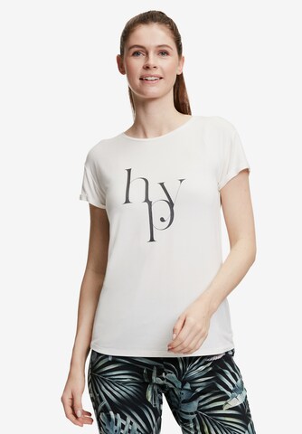 T-shirt Betty Barclay en blanc : devant