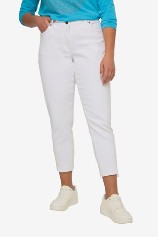 Dollywood Slim fit Jeans in White: front