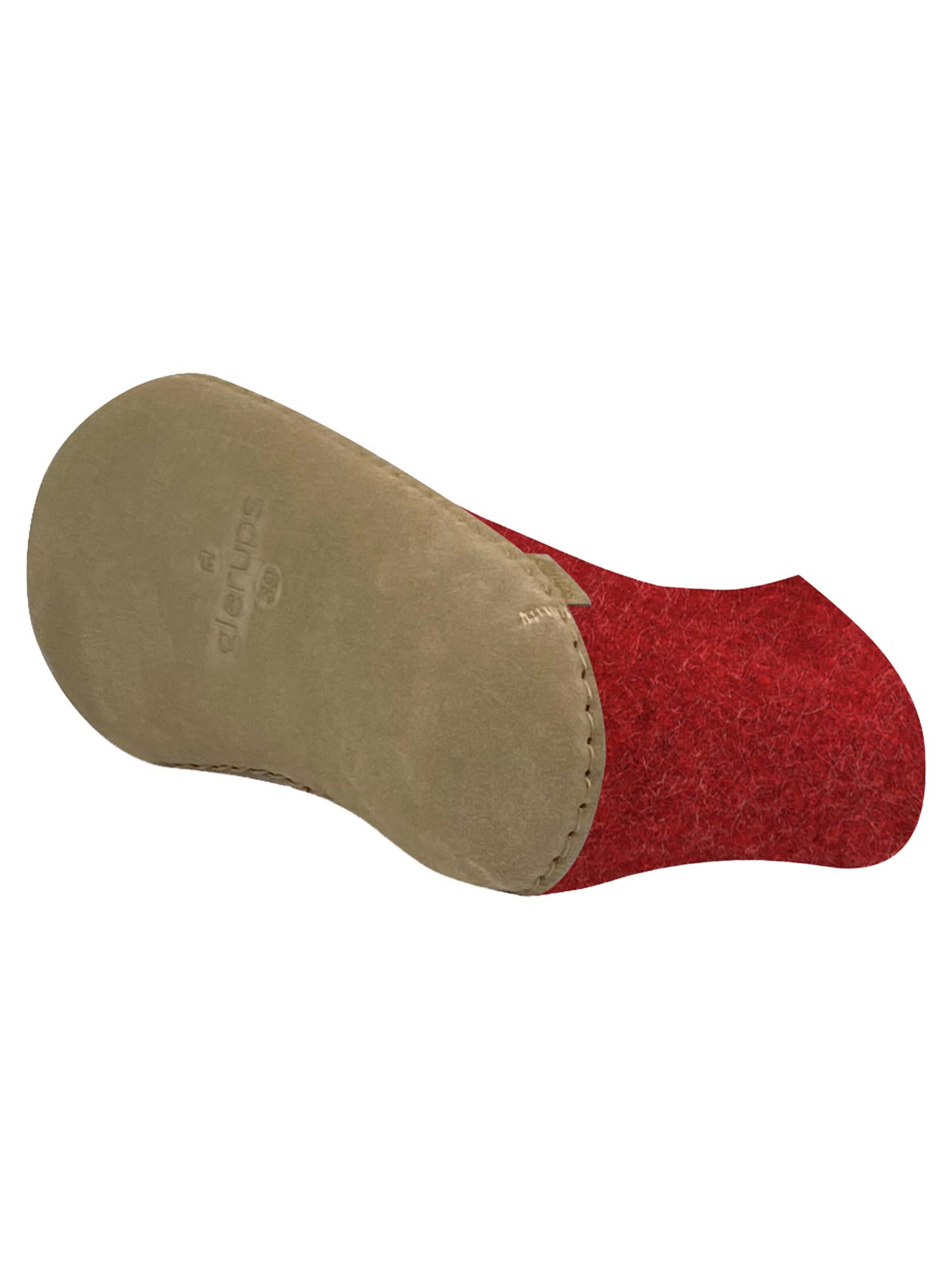 Glerups Huisschoenen 'Ledersohle' in Rood