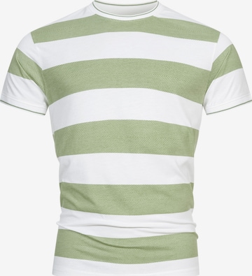T-Shirt ' Ariba ' INDICODE JEANS en vert : devant