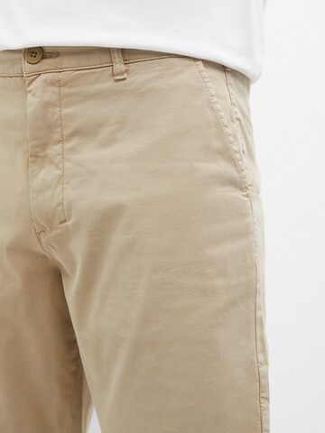 Regular Pantalon chino Pull&Bear en beige