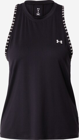 UNDER ARMOUR - Top desportivo 'Knockout Novelty' em preto: frente