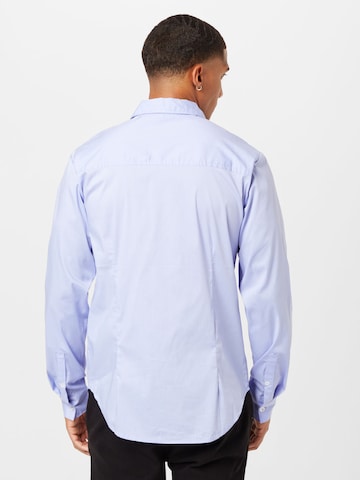 ABOUT YOU Regular fit Button Up Shirt 'Frederik' in Blue