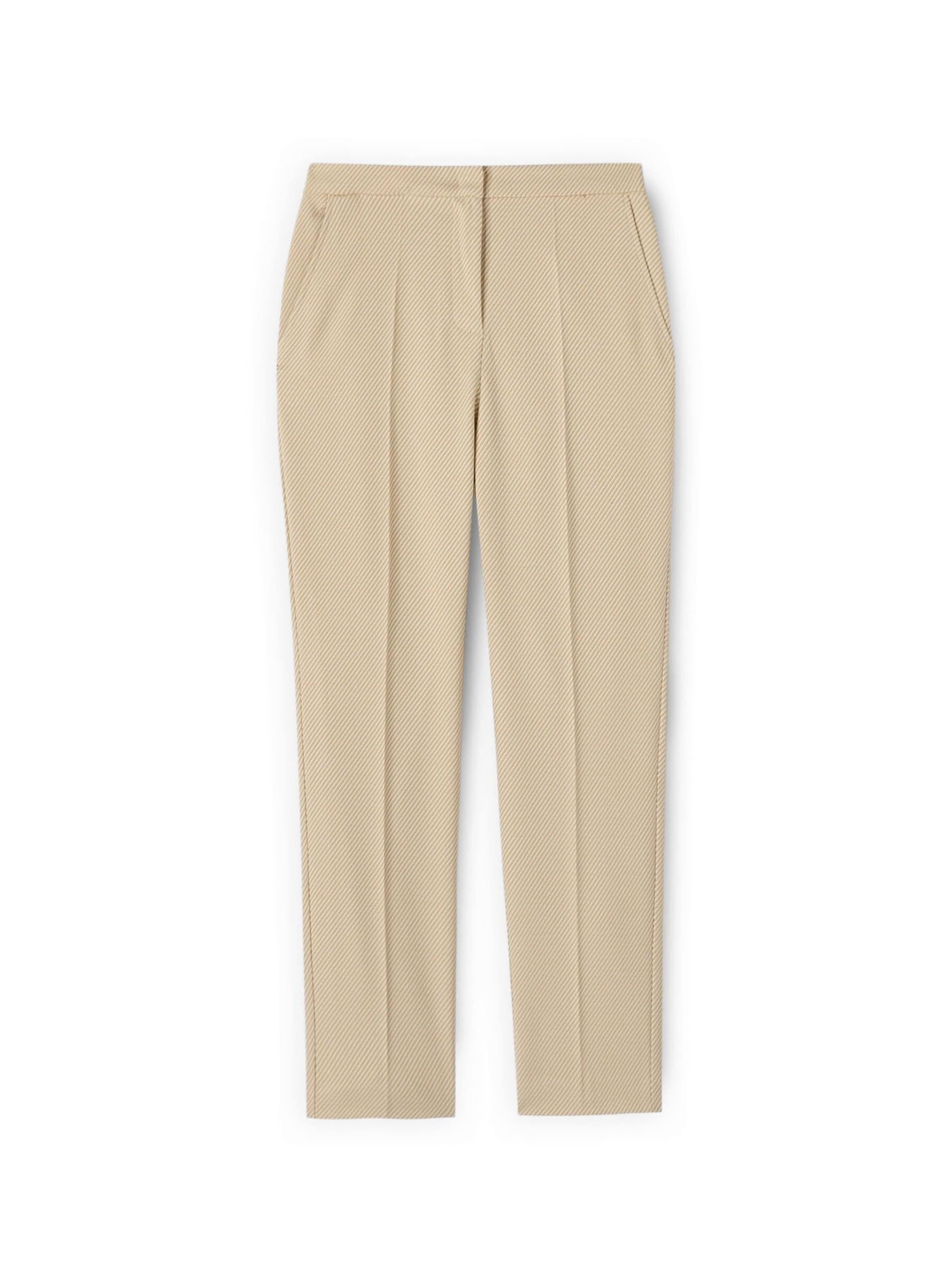 MOTIVI Wide leg Broek in Beige: voorkant