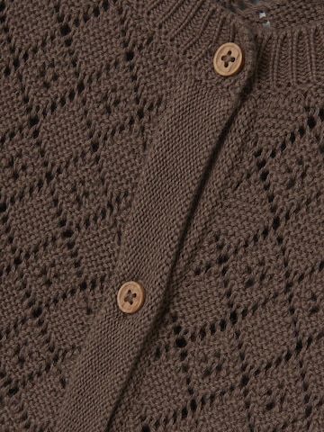 NAME IT Knit Cardigan in Brown