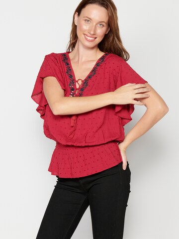 KOROSHI Bluse in Rot