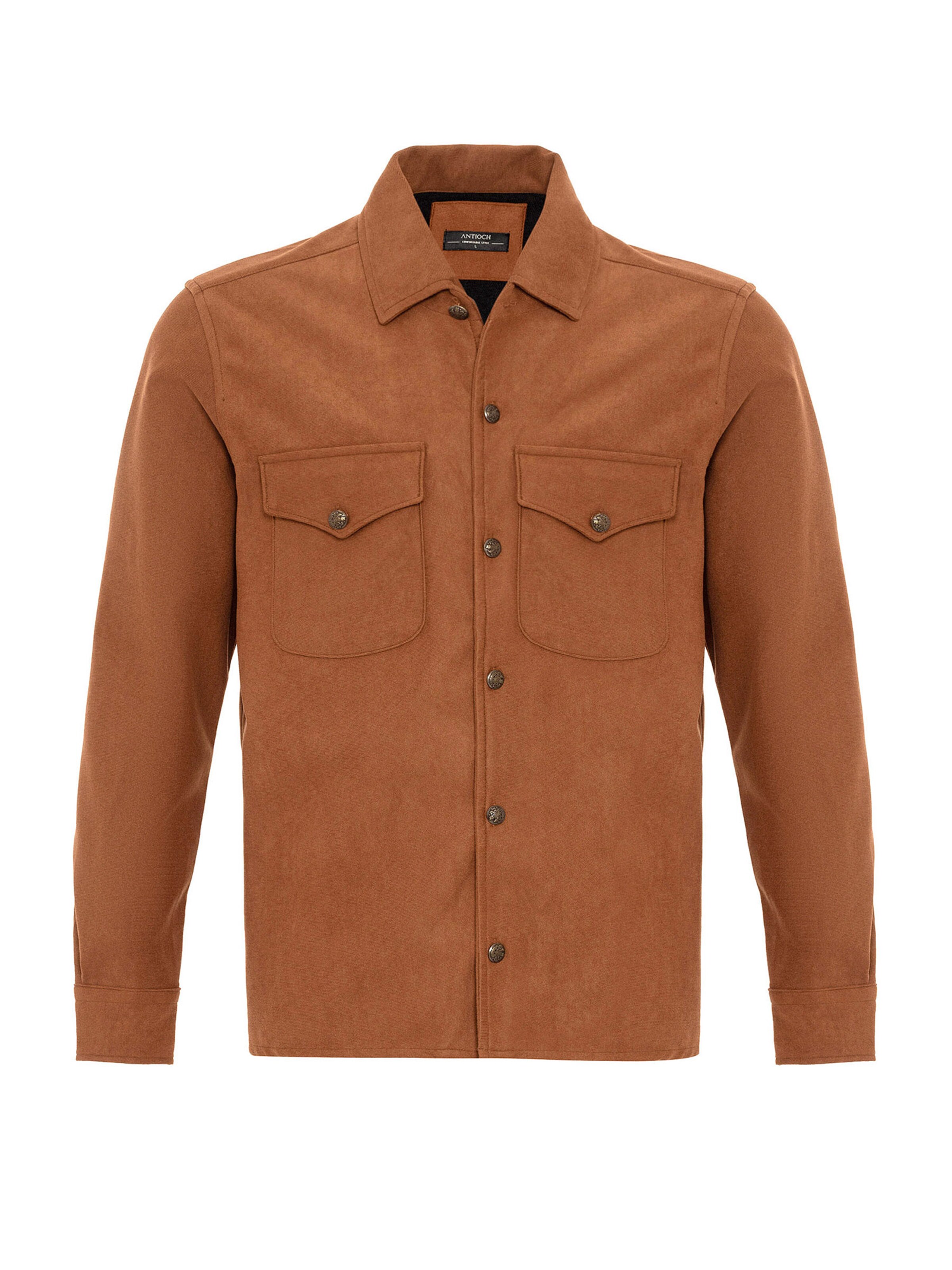 brūns Antioch Standarta piegriezums Krekls: no priekšpuses