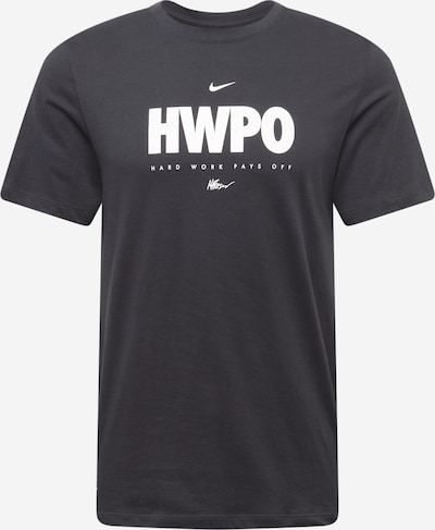 NIKE T-Shirt fonctionnel 'HWPO' en noir / blanc, Vue avec produit