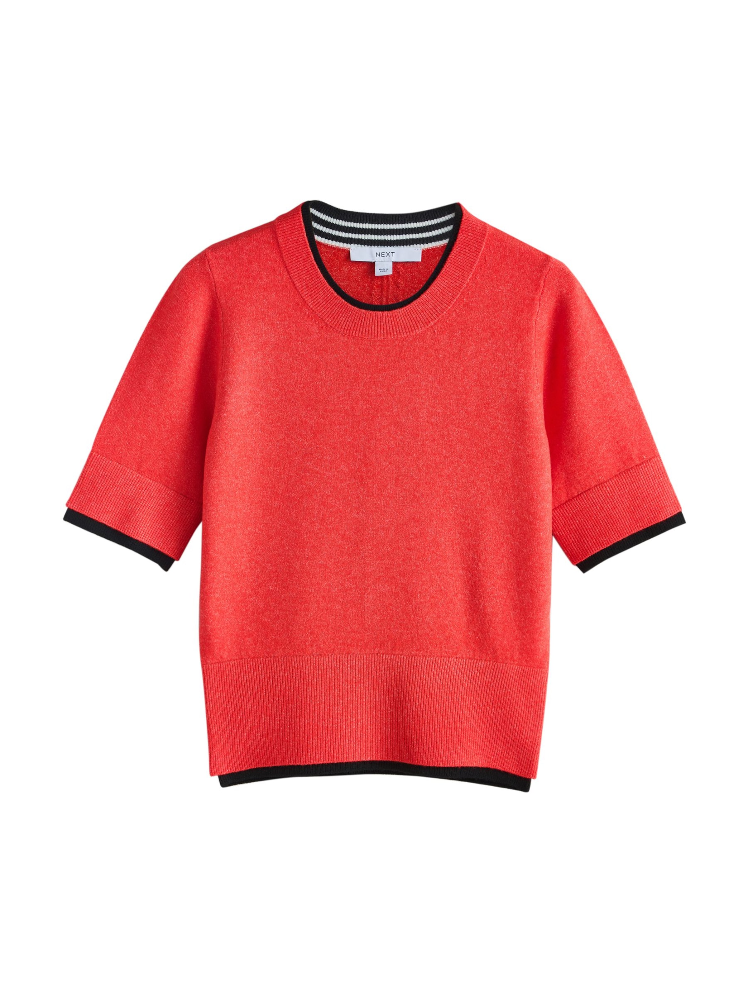 Next Pulóver - piros: elől