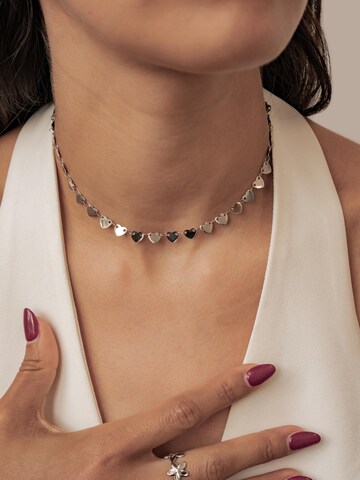 Hey Happiness - Cadena 'Linked Heart' en plata: frente