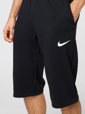 NIKE Loosefit Sportovní kalhoty – černá