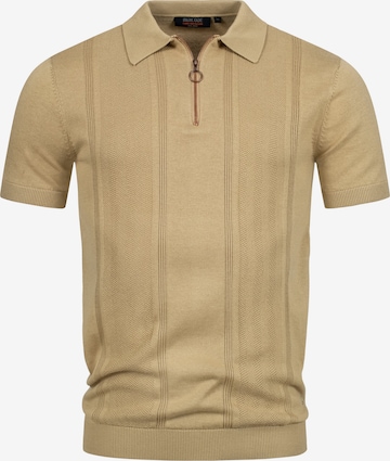 INDICODE JEANS Shirt ' Sago ' in Beige: voorkant