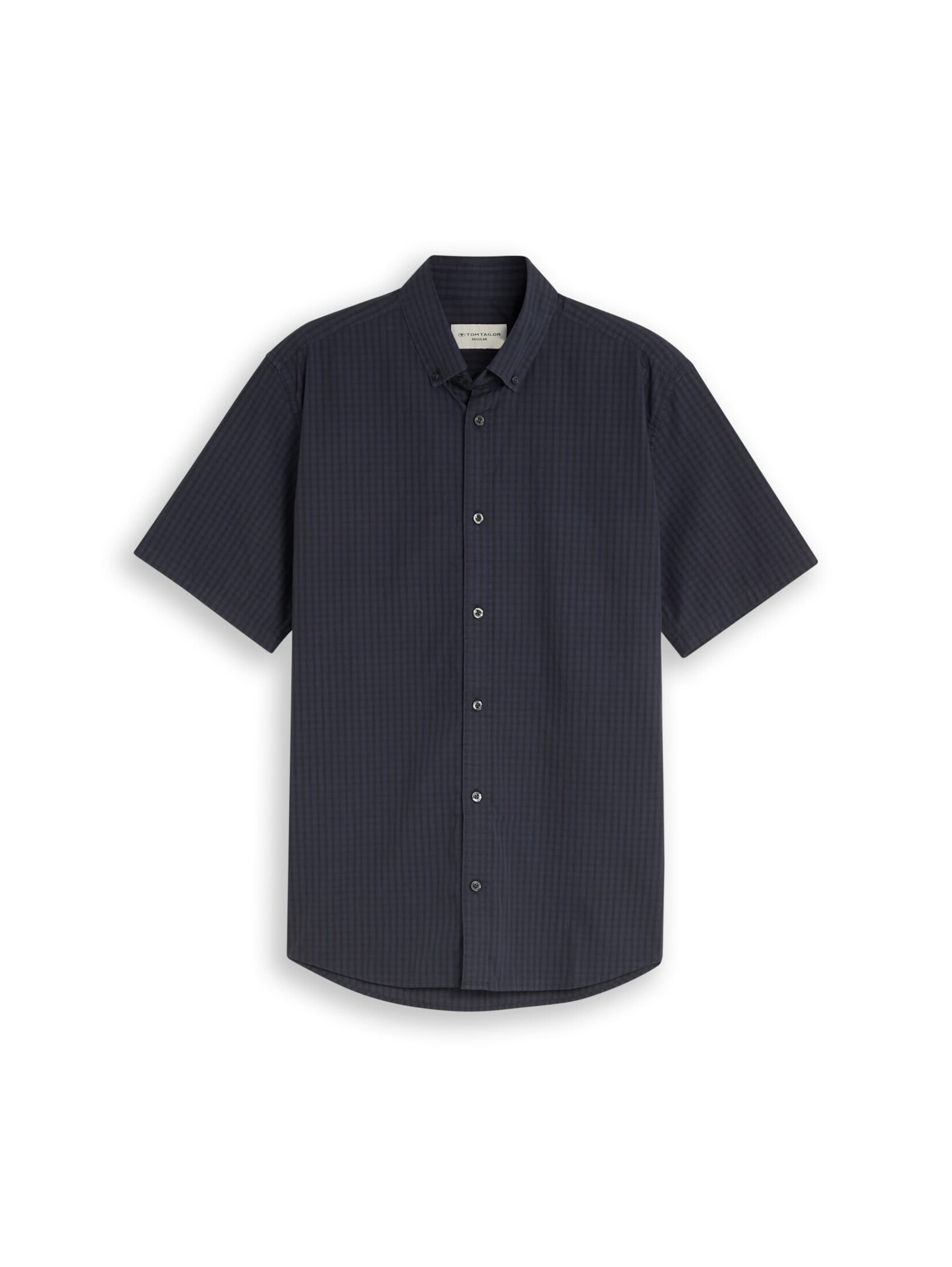 TOM TAILOR Regular fit Button Up Shirt in Blue: front