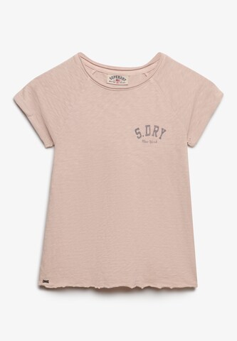 Superdry & Co Shirt 'Athletic Essentials' in Roze