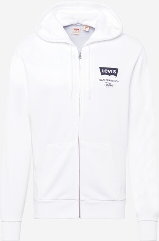 LEVI'S ® Tréning dzseki 'Graphic Zip Up Hoodie' - fehér: elől