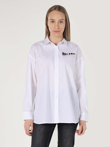 Colin's Blouse in White: front