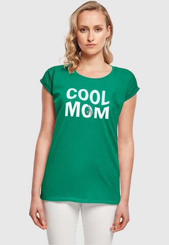 Merchcode Shirt 'Mothers Day - Cool Mom' in Groen: voorkant
