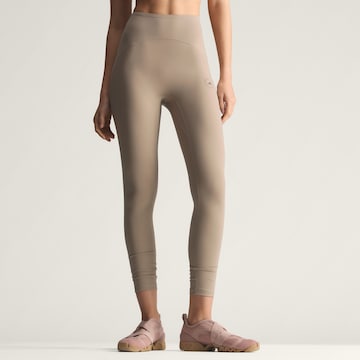 ADIDAS BY STELLA MCCARTNEY Skinny Παντελόνι φόρμας ' Studio Ruched' σε καφέ: μπροστά