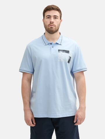 TOM TAILOR Men + Poloshirt in Blau: Vorderseite