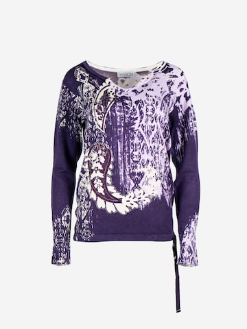 Passioni Sweatshirt in Lila: Vorderseite