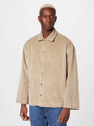 Won Hundred Regular fit Button Up Shirt 'Malcolm' in Beige: front