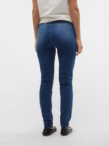 MAMALICIOUS Skinny Jeggings 'Houston' in Blau