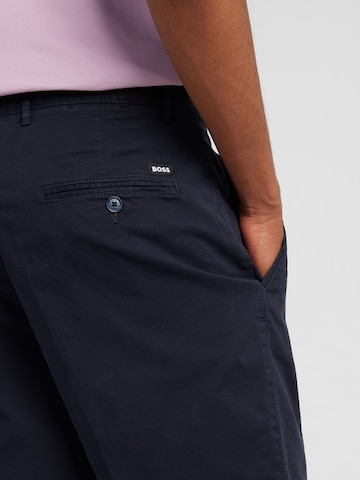 BOSS Slimfit Chino kalhoty – modrá