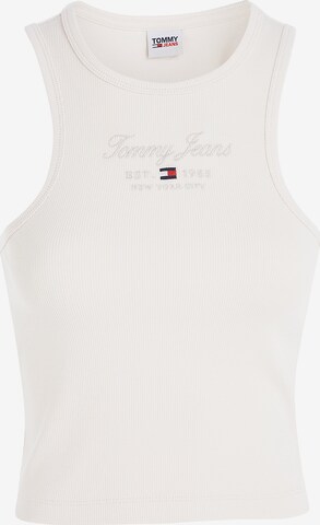 Tommy Jeans Top in Beige: front